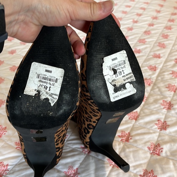 Mia leopard booties size 7 1/2 - Picture 5 of 7